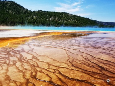 Visiting Yellowstone - Grand Prismatic Spring