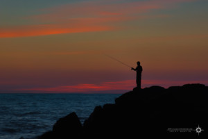Newport Beach Sunset Fishing