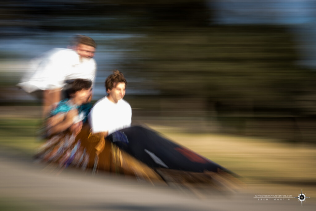 Zoom and panning blur